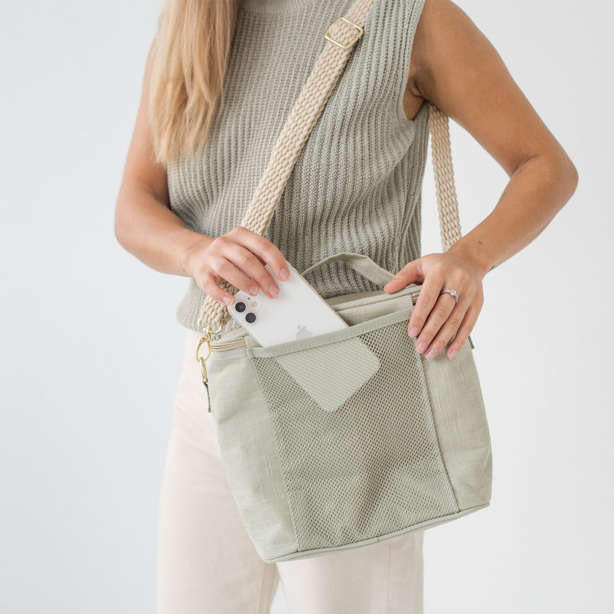 Sage Green Lunch Bag