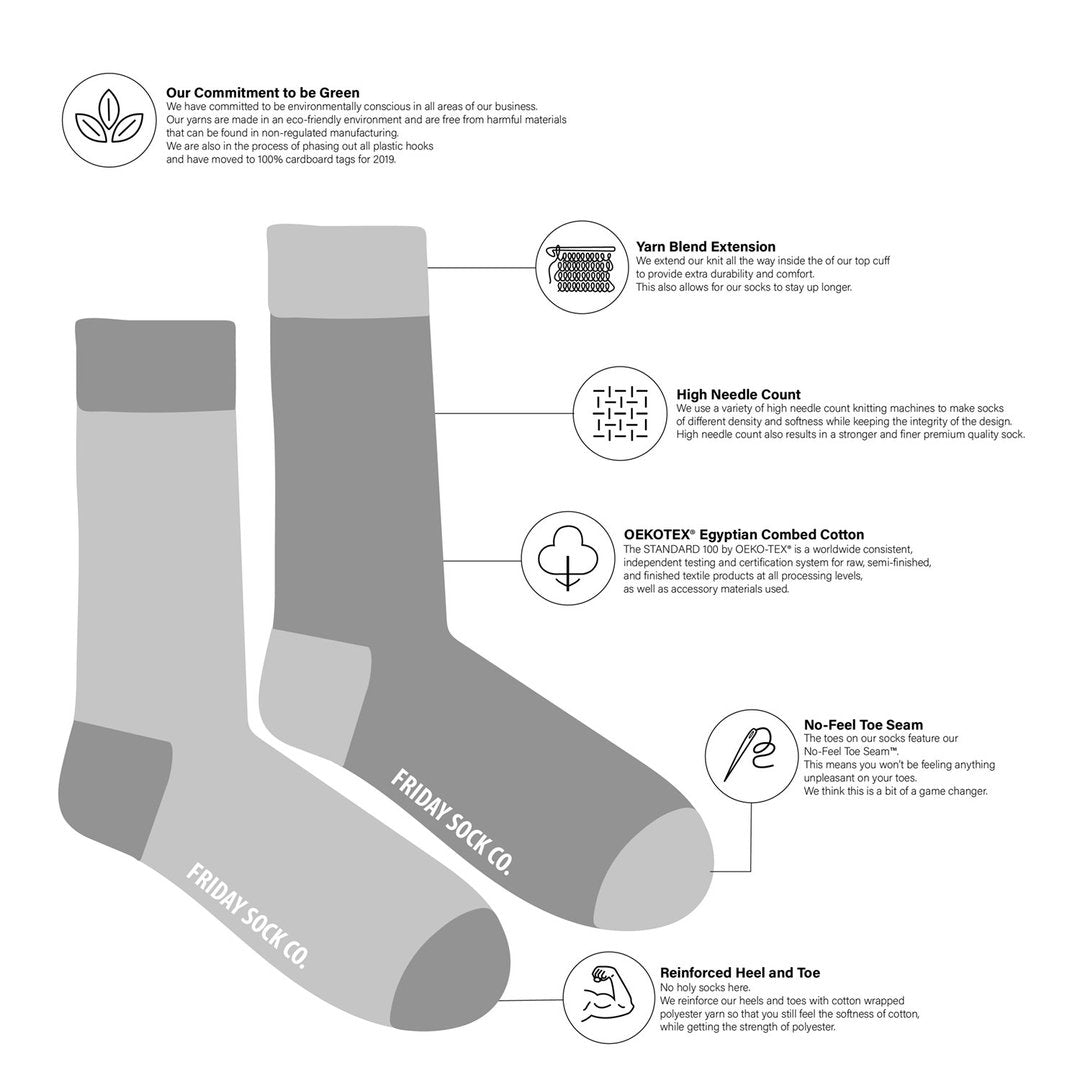 Gondola / Skiier - Men&#39;s Mismatched Socks