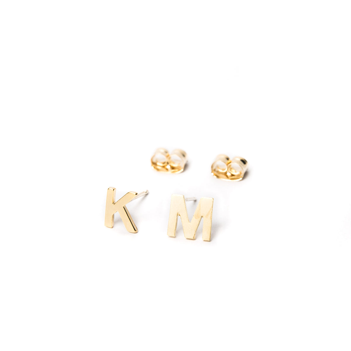 “Initial Here” Stud Earrings - CAPITALS