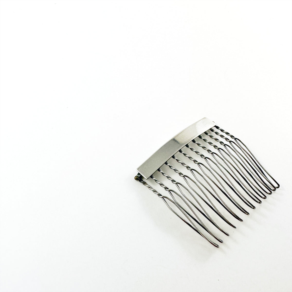 “Lorca” Bar Small Hair Comb - Silver