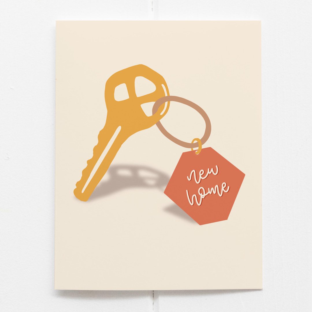 &quot;New Home&quot; House Key Card