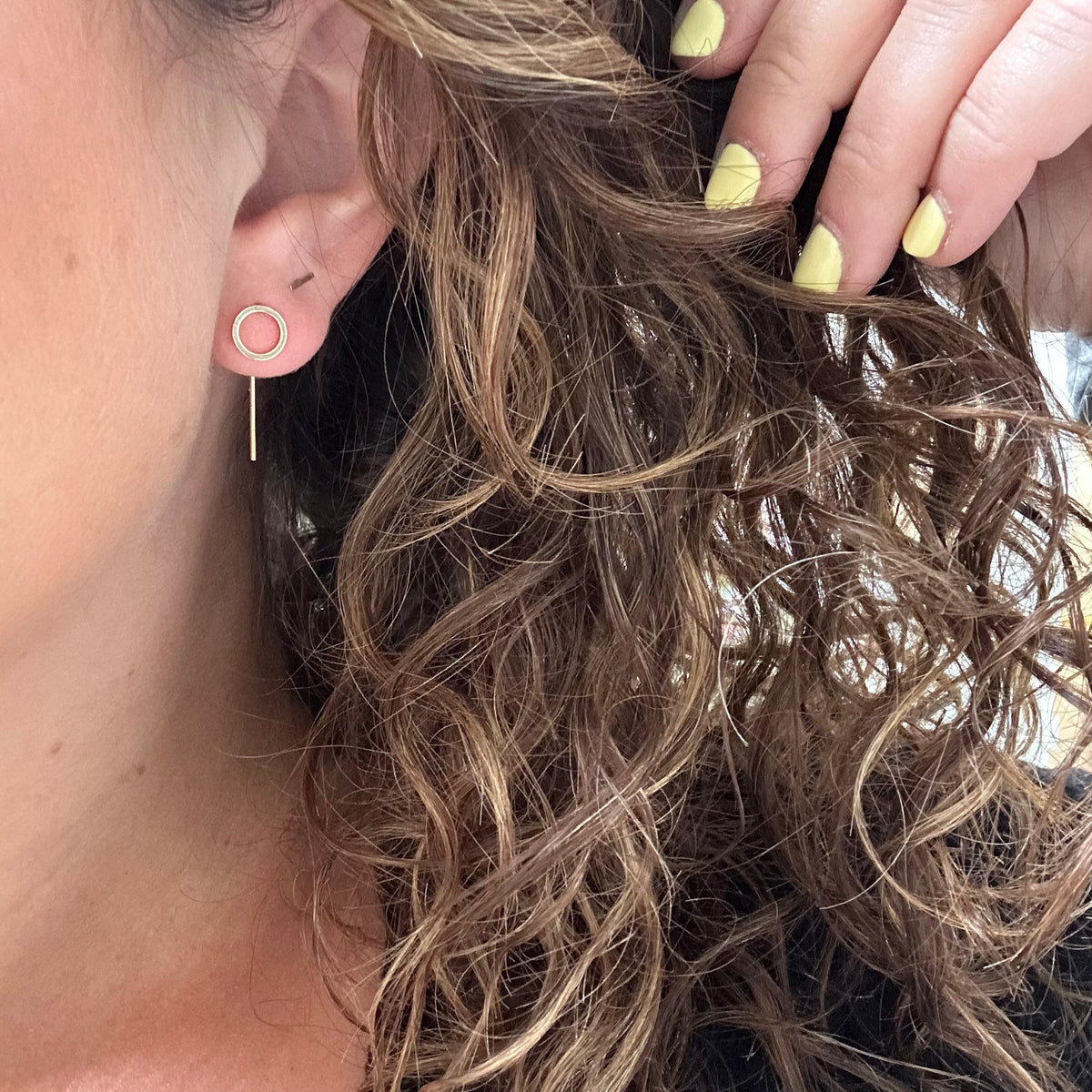 “Halo” Back Drop Earrings