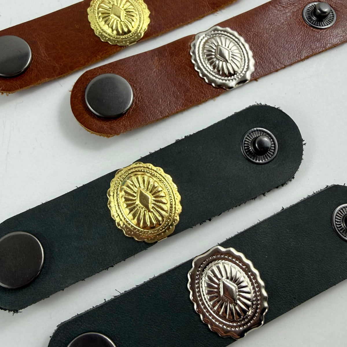 “Out West” Leather Bandana Slide