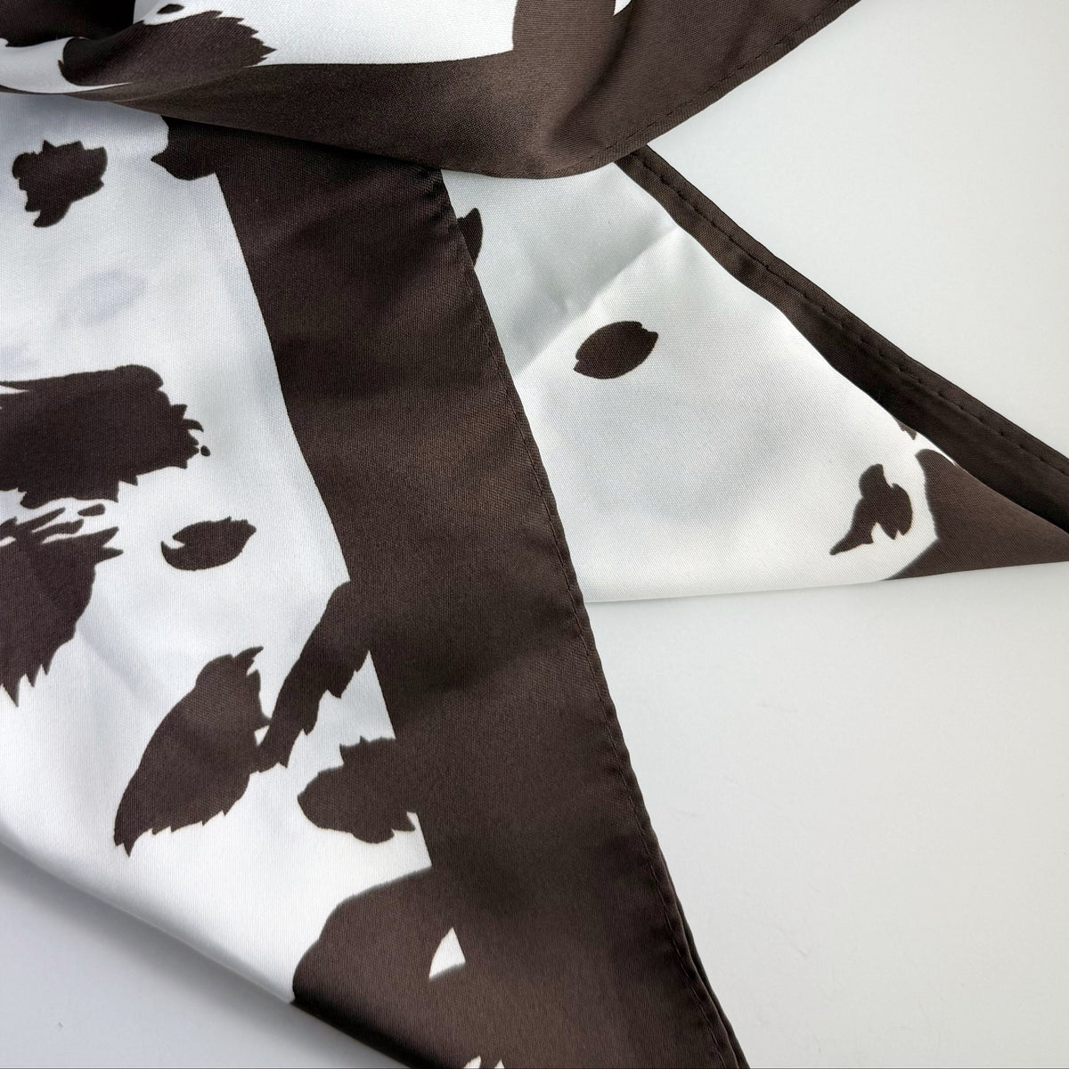 “Graze” Cow Print Bandana Scarf