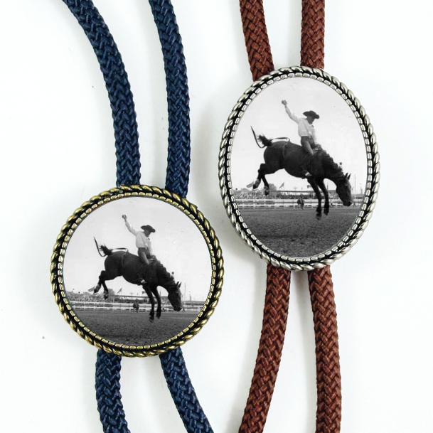 "Bronc Silhouette" Heritage Bolo Tie