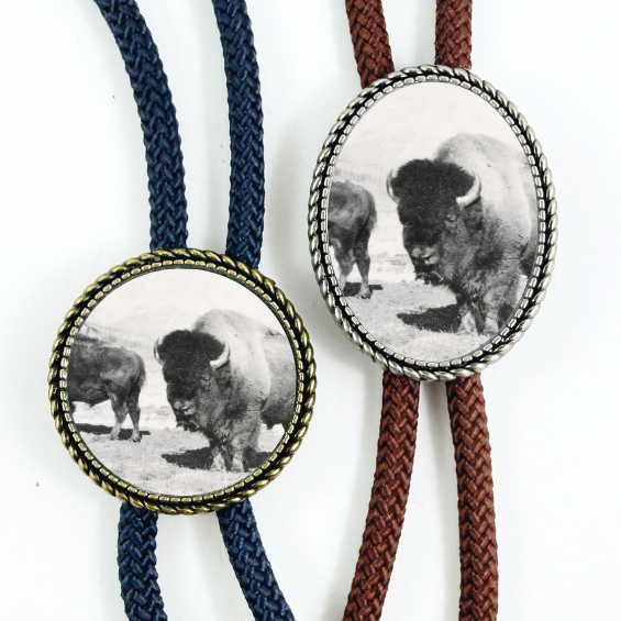 "Bison Herd" Heritage Bolo Tie