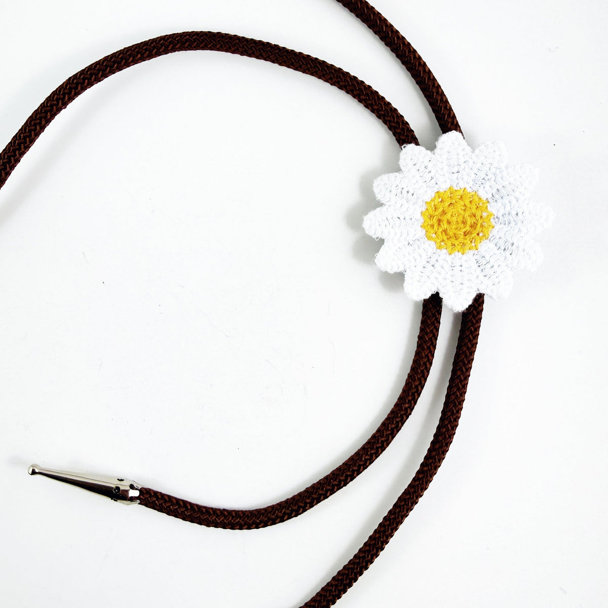 “Bloom” Crochet Bolo Tie