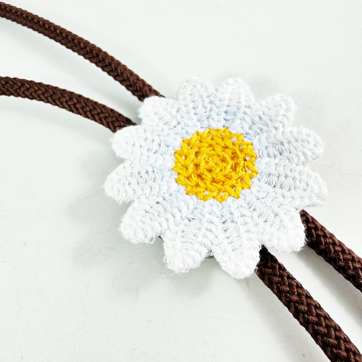 “Bloom” Crochet Bolo Tie