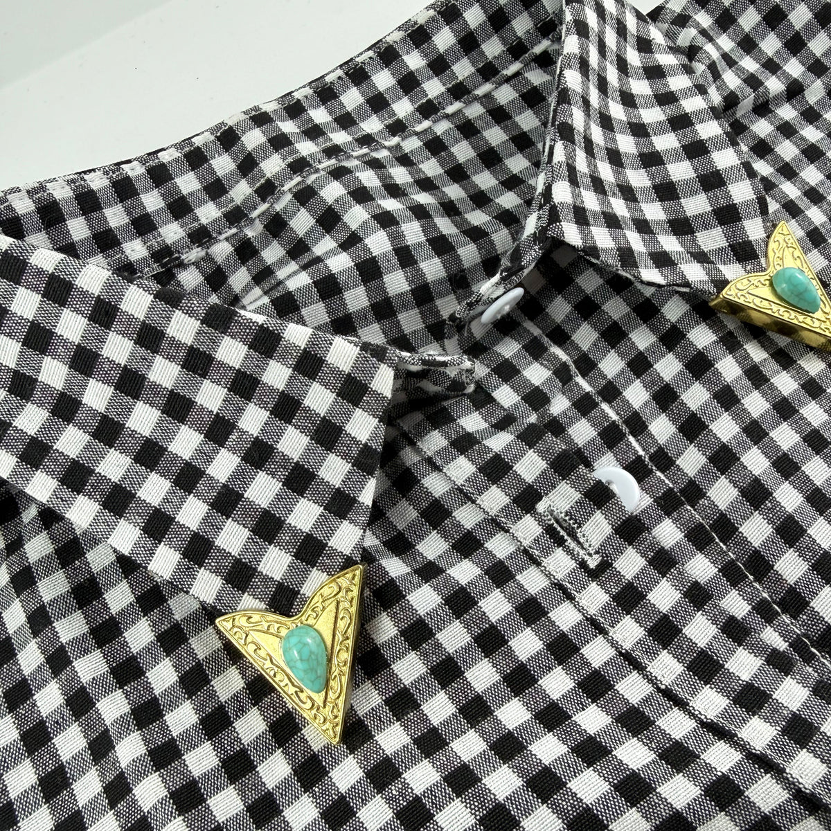 “Yuma” Turquoise Collar Tips