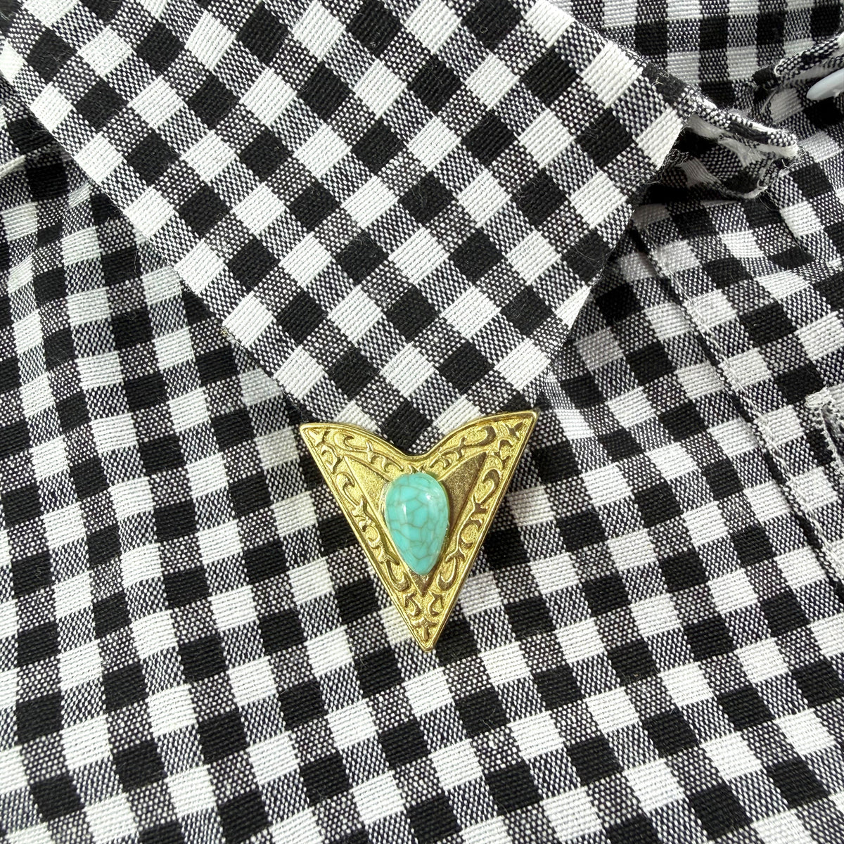 “Yuma” Turquoise Collar Tips