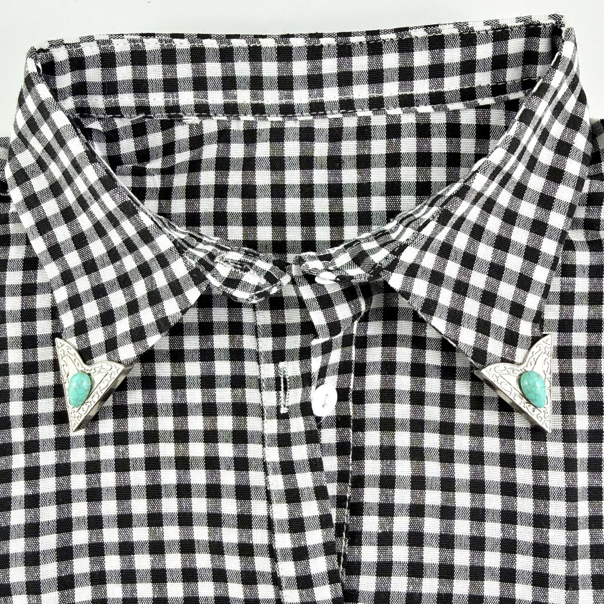 “Yuma” Turquoise Collar Tips