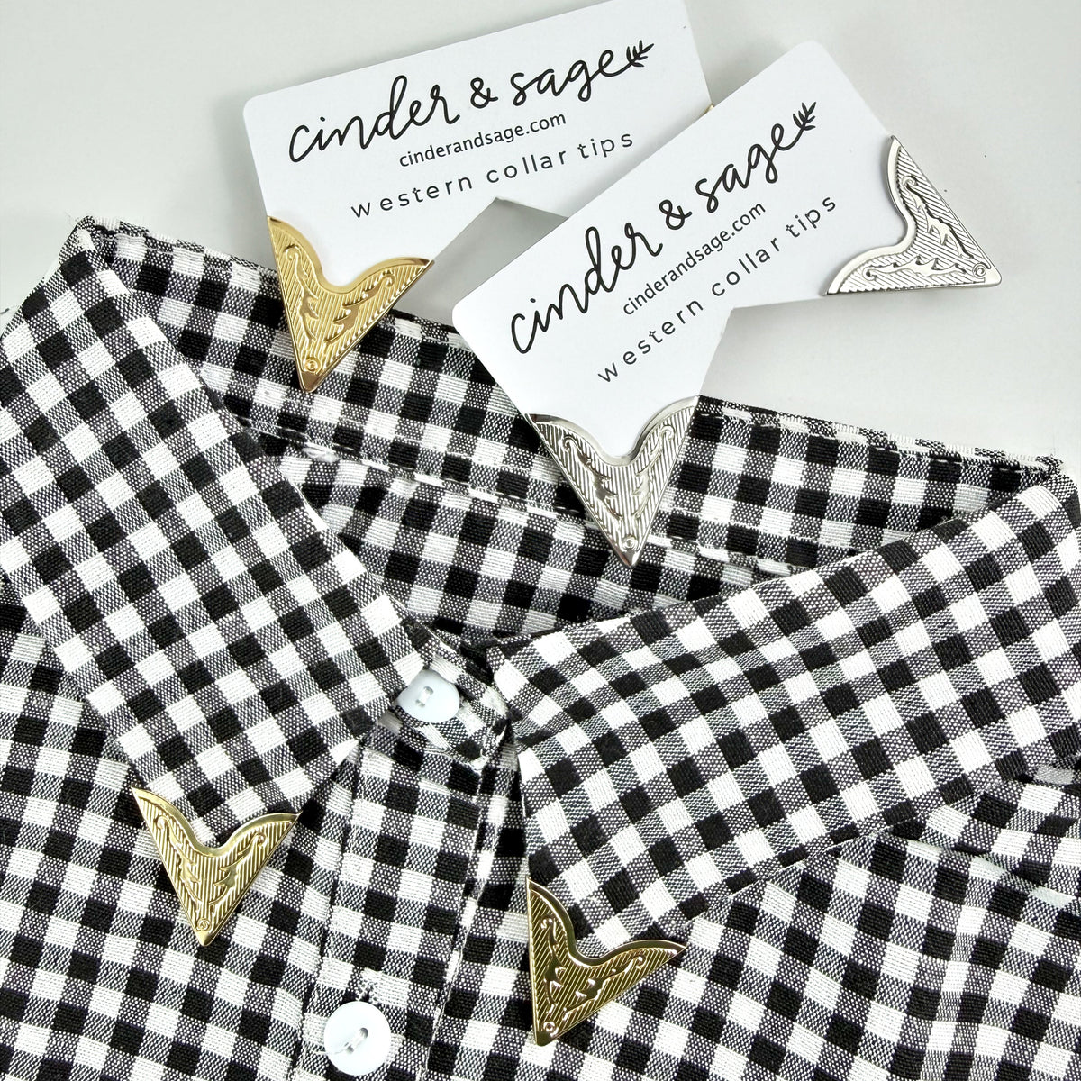 "Valley View" Collar Tips