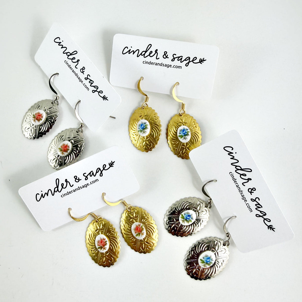 "Country Time" Floral Earrings