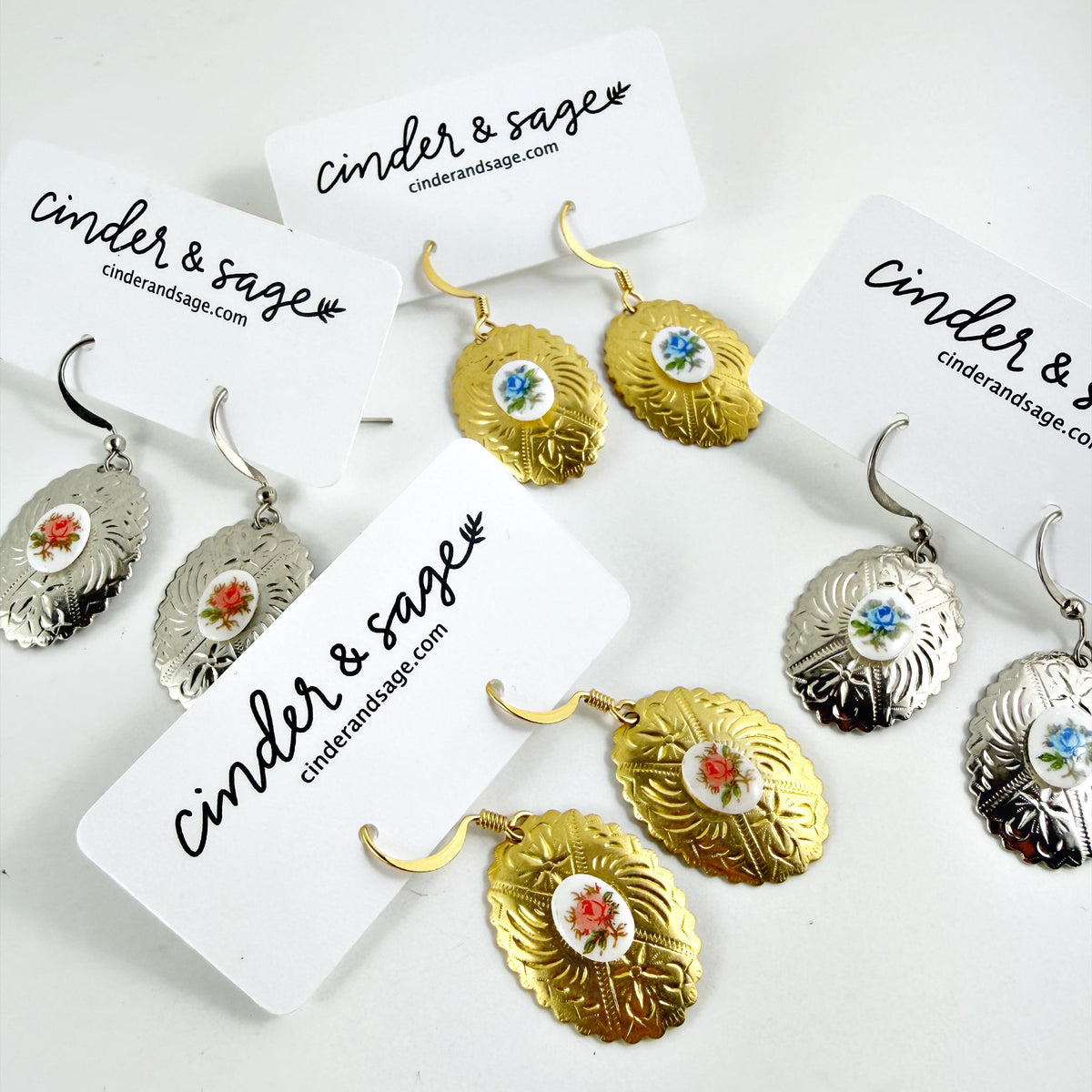 "Country Time" Floral Earrings