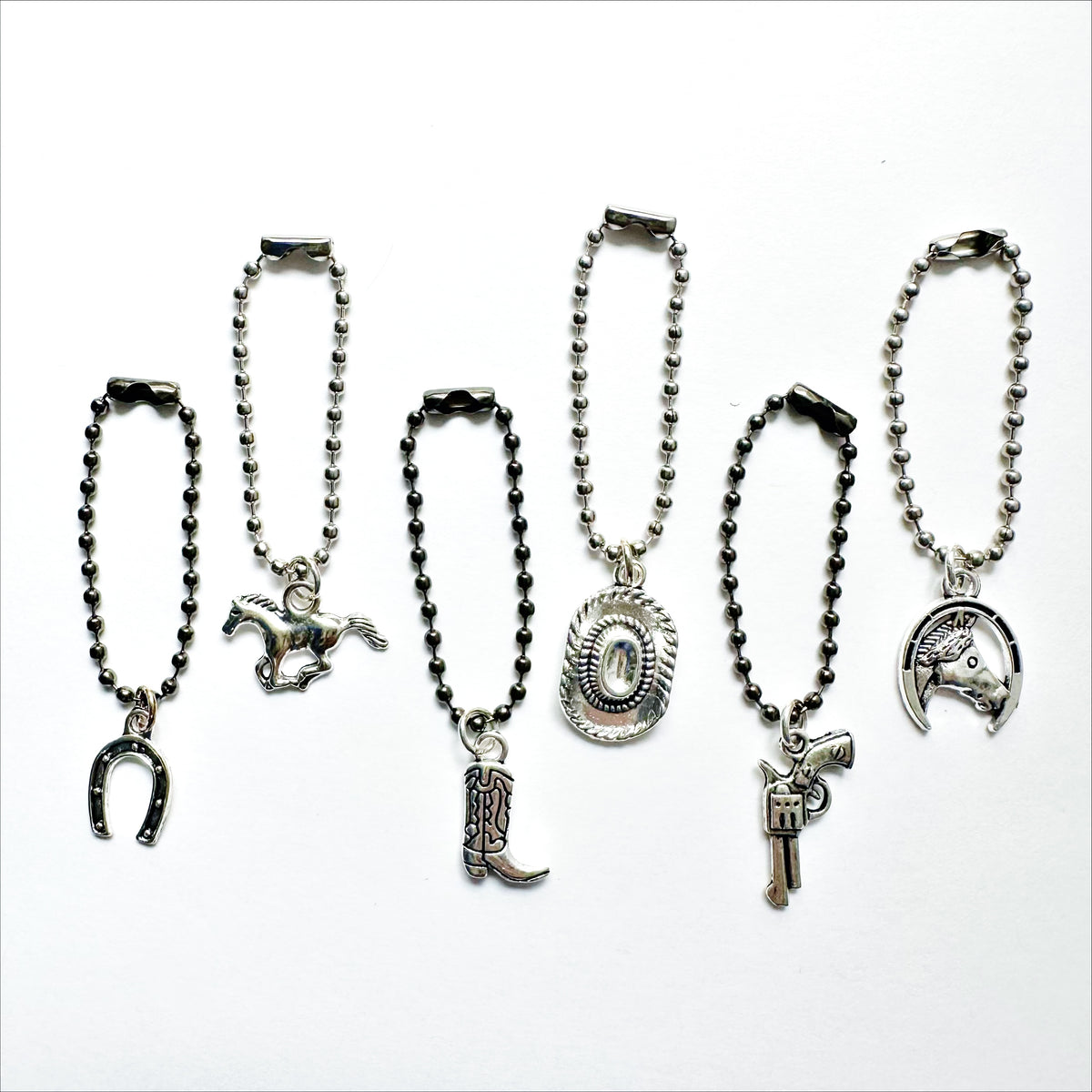 “Patsy” Cowboy Boot Charms (Silver)