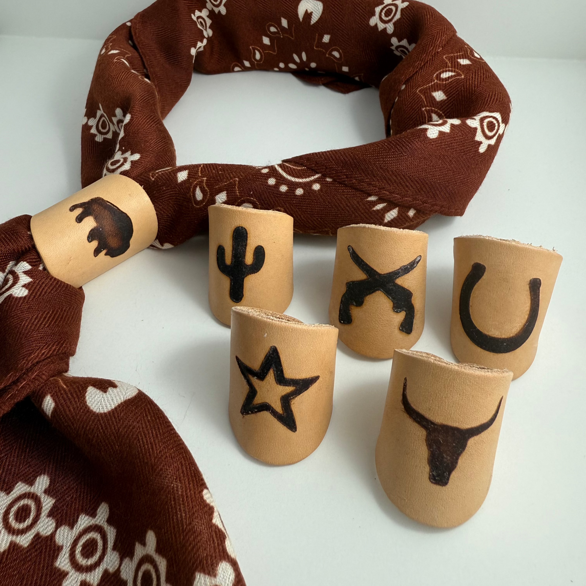 &quot;Trail Ride&quot; Bandana Scarf Slides
