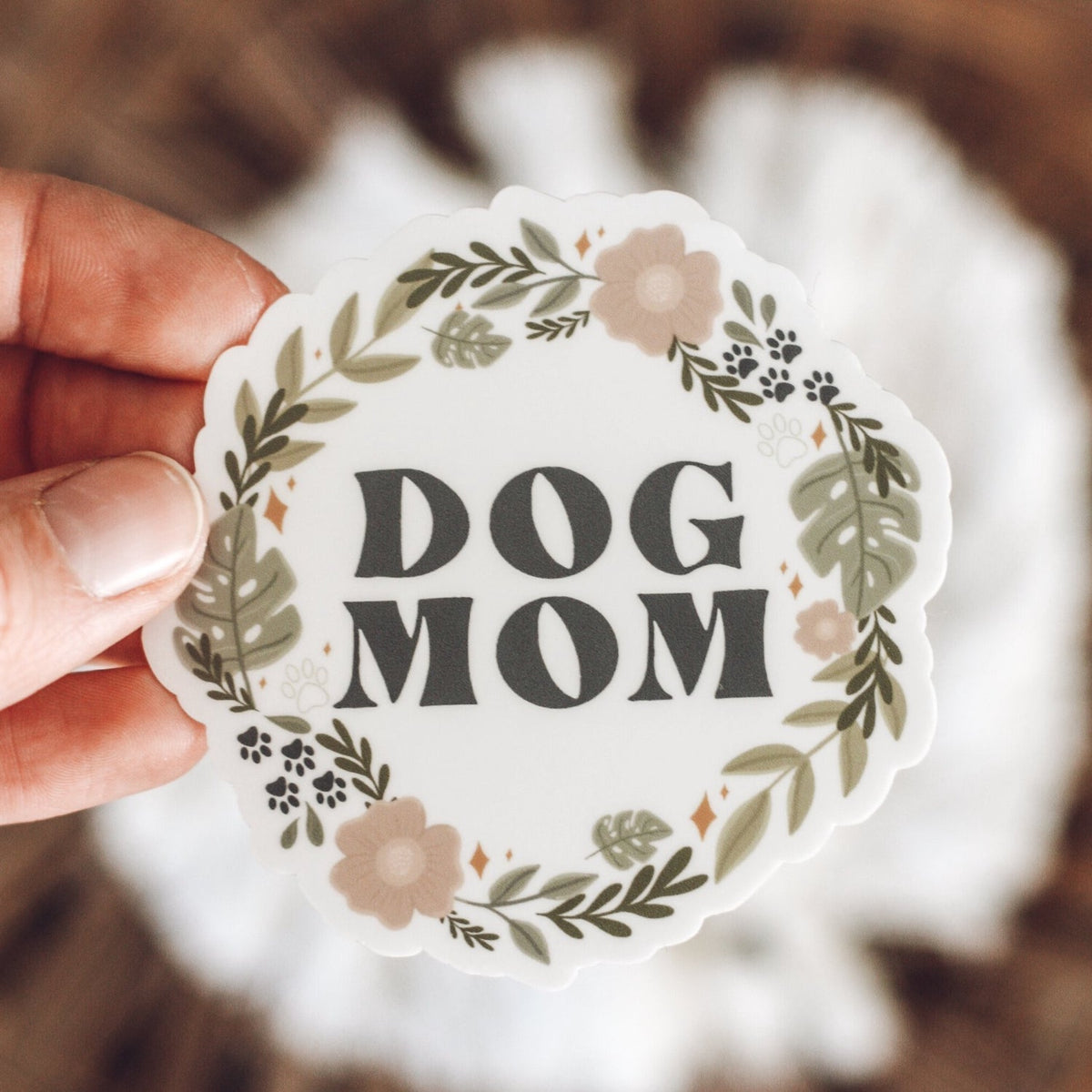Dog Mom Vinyl Sticker