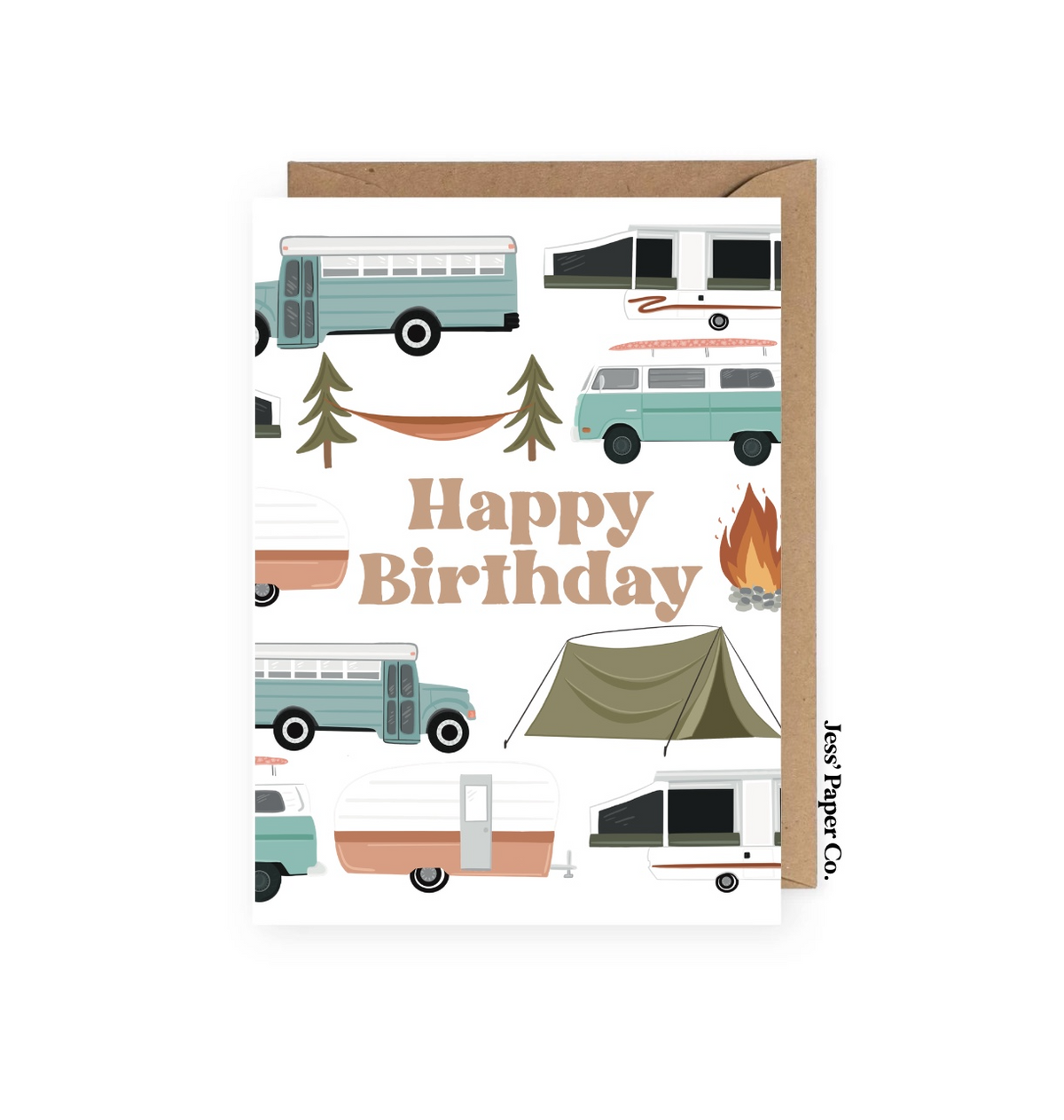 Happy Birthday Camper Card