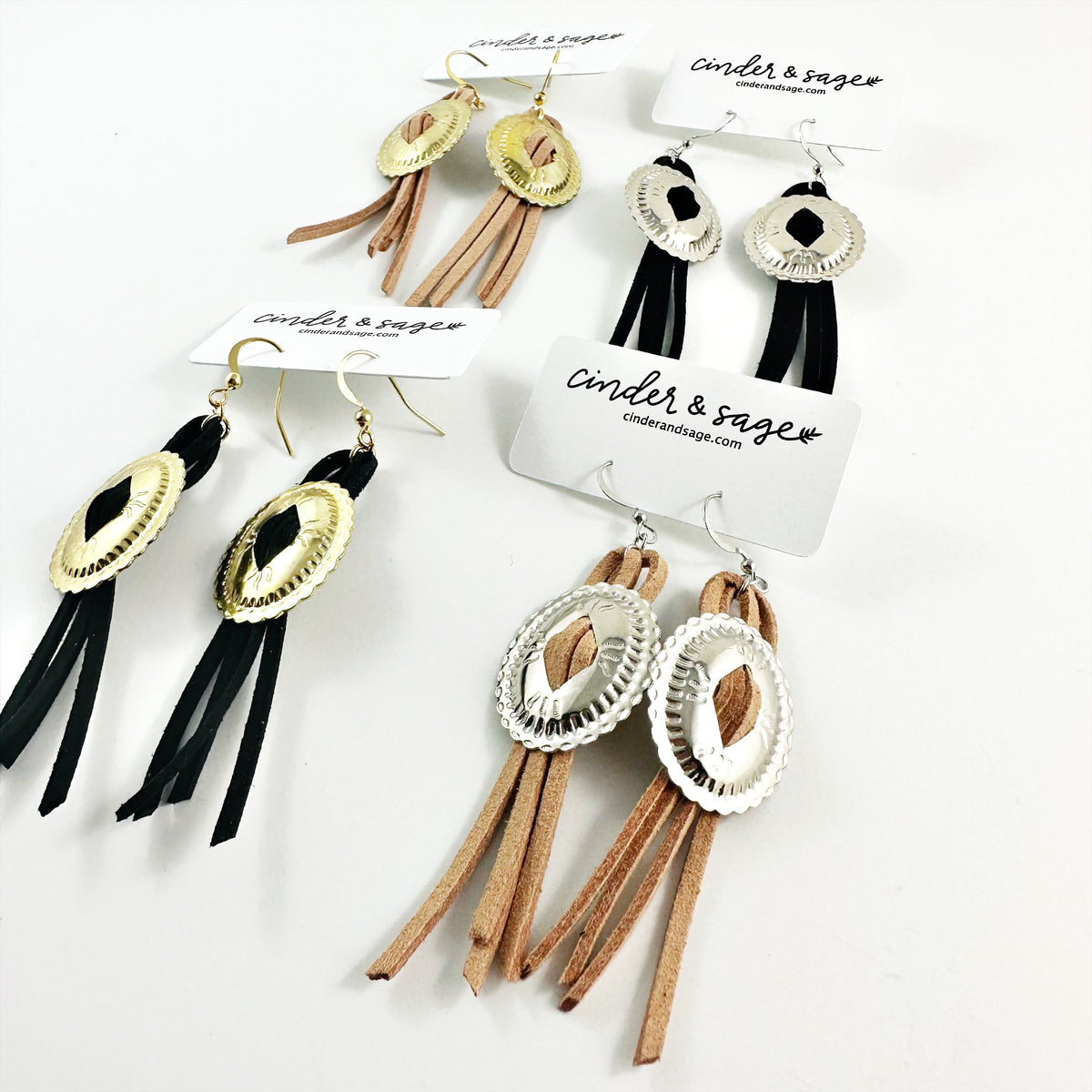 “Jolene” Bolo Fringe Earrings