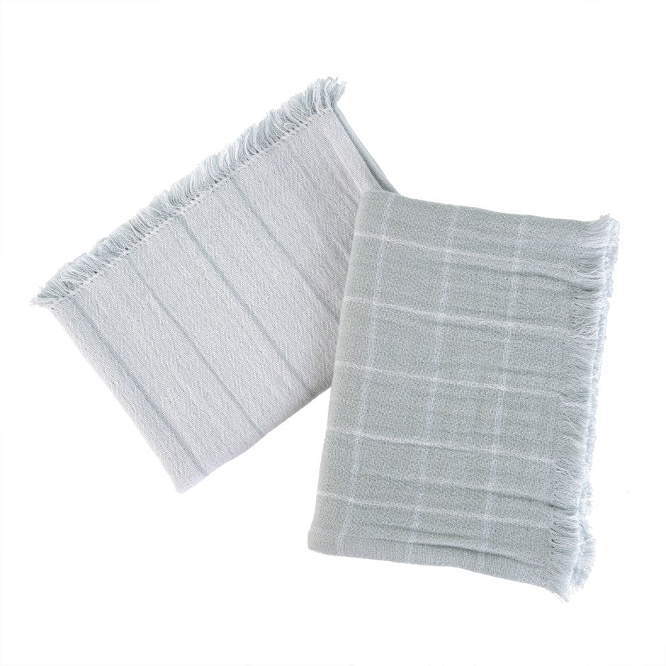 Baker Stripe Tea Towels - Blue (set of 2)