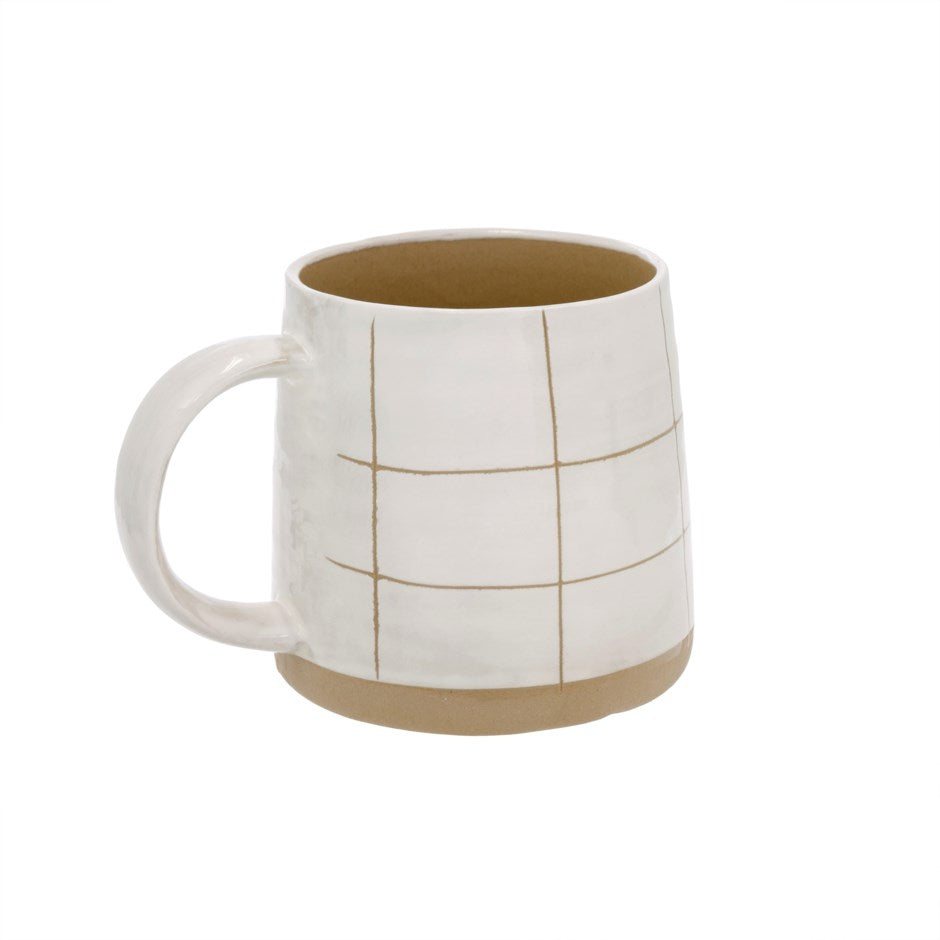 Grid Sandstone Mug