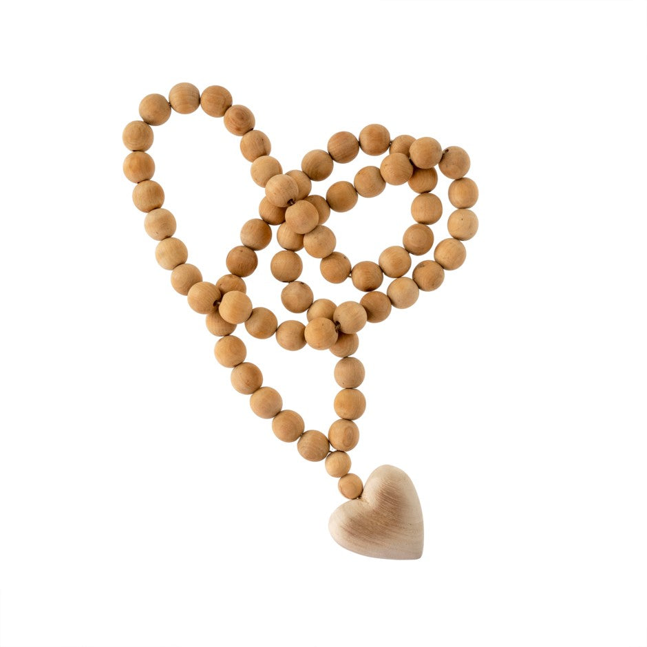 Wooden Heart Decor Beads (Large)