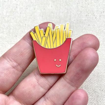 French Fries Enamel Pin