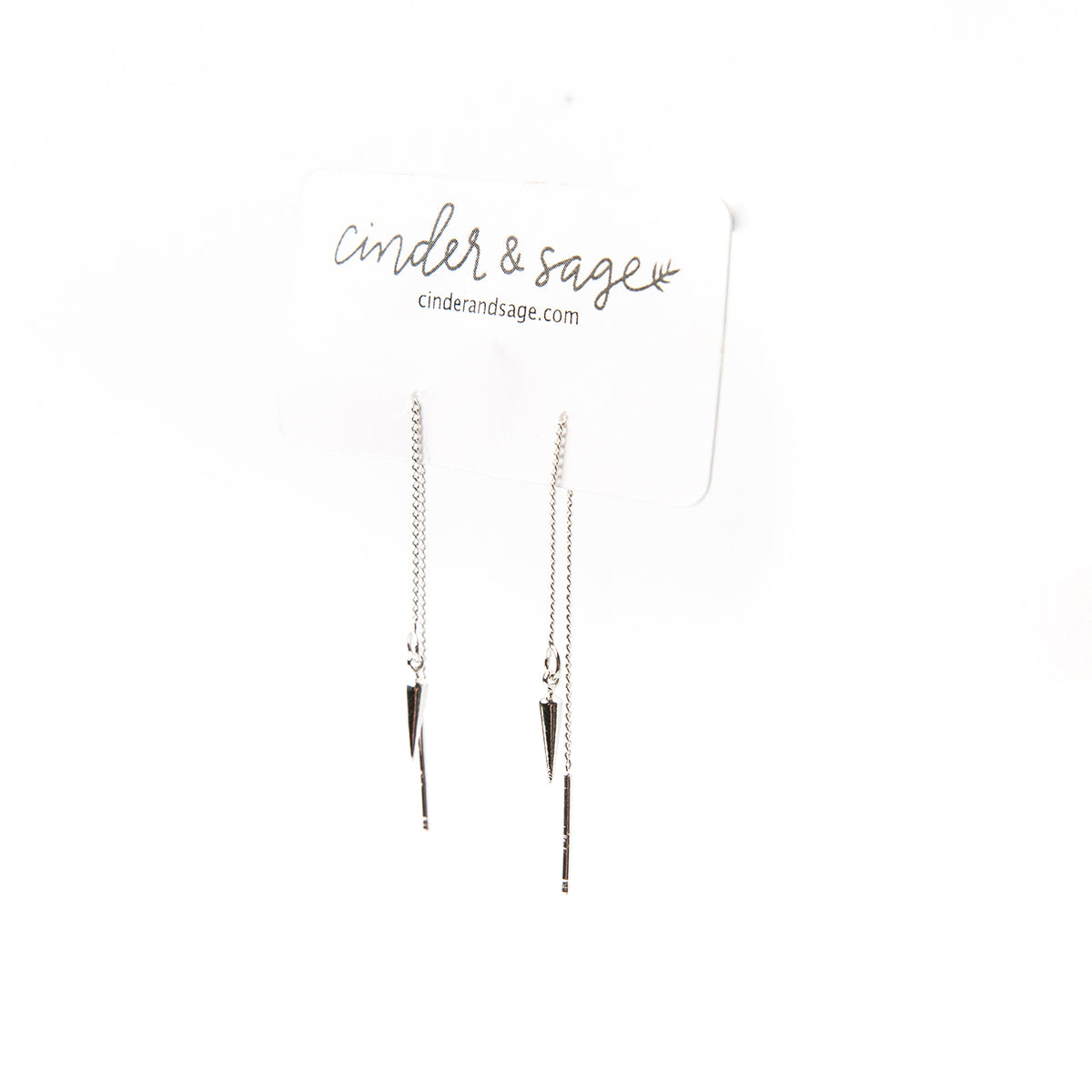 “Spiked” Threader Earrings