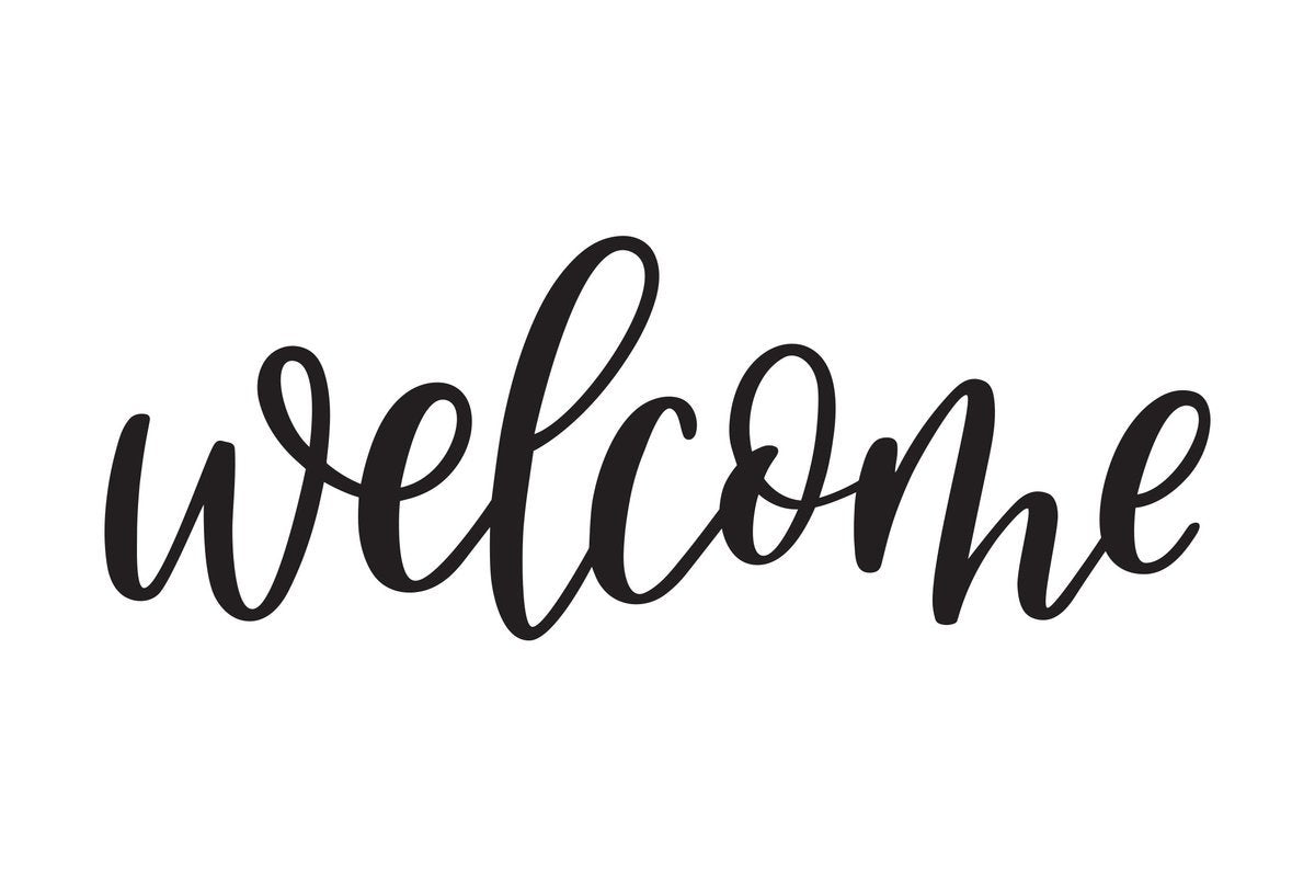 &quot;Welcome&quot; Decal