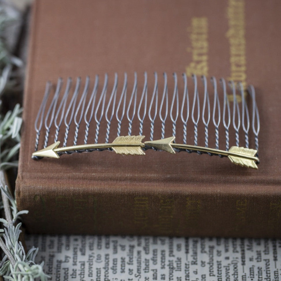 "Double Arrow" Hair Comb