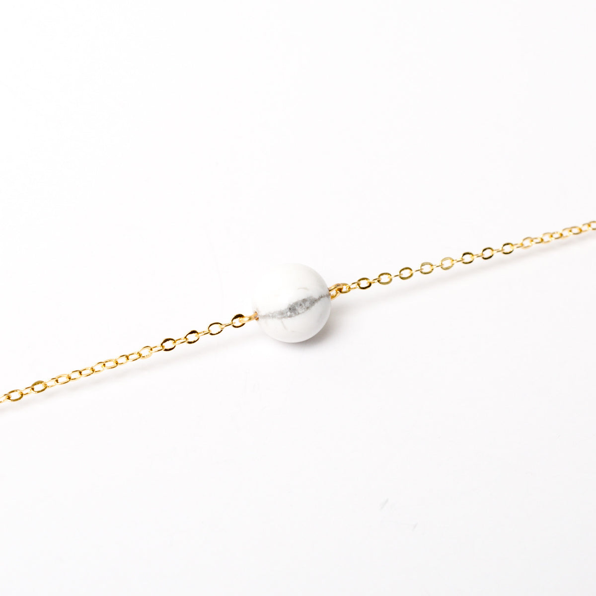&quot;Rolling Marble&quot; Howlite Necklace