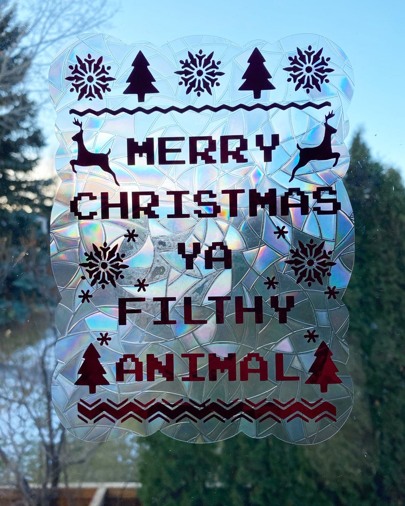 Filthy Animal - Holiday Suncatcher