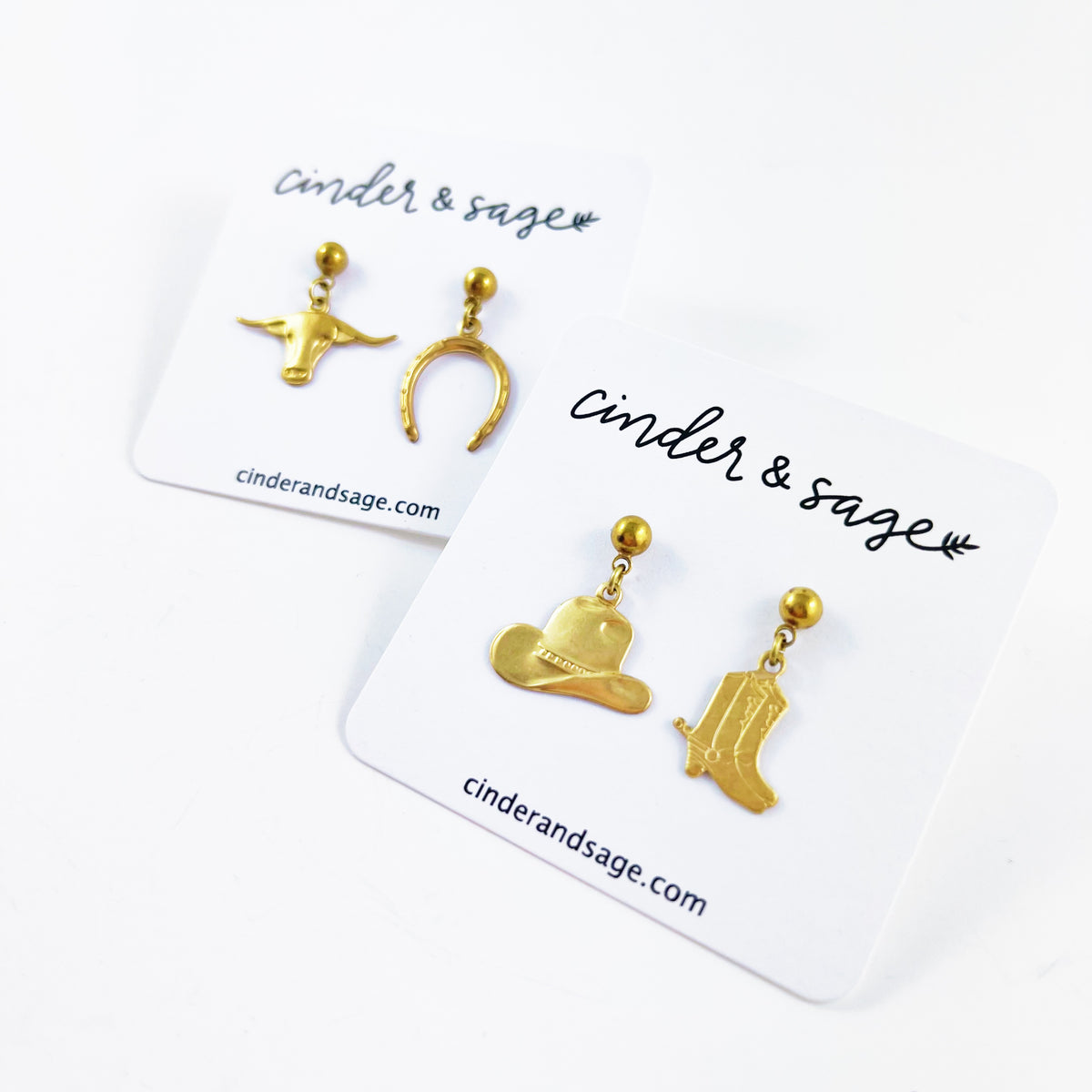 “Saddle Up” Earrings - Gold