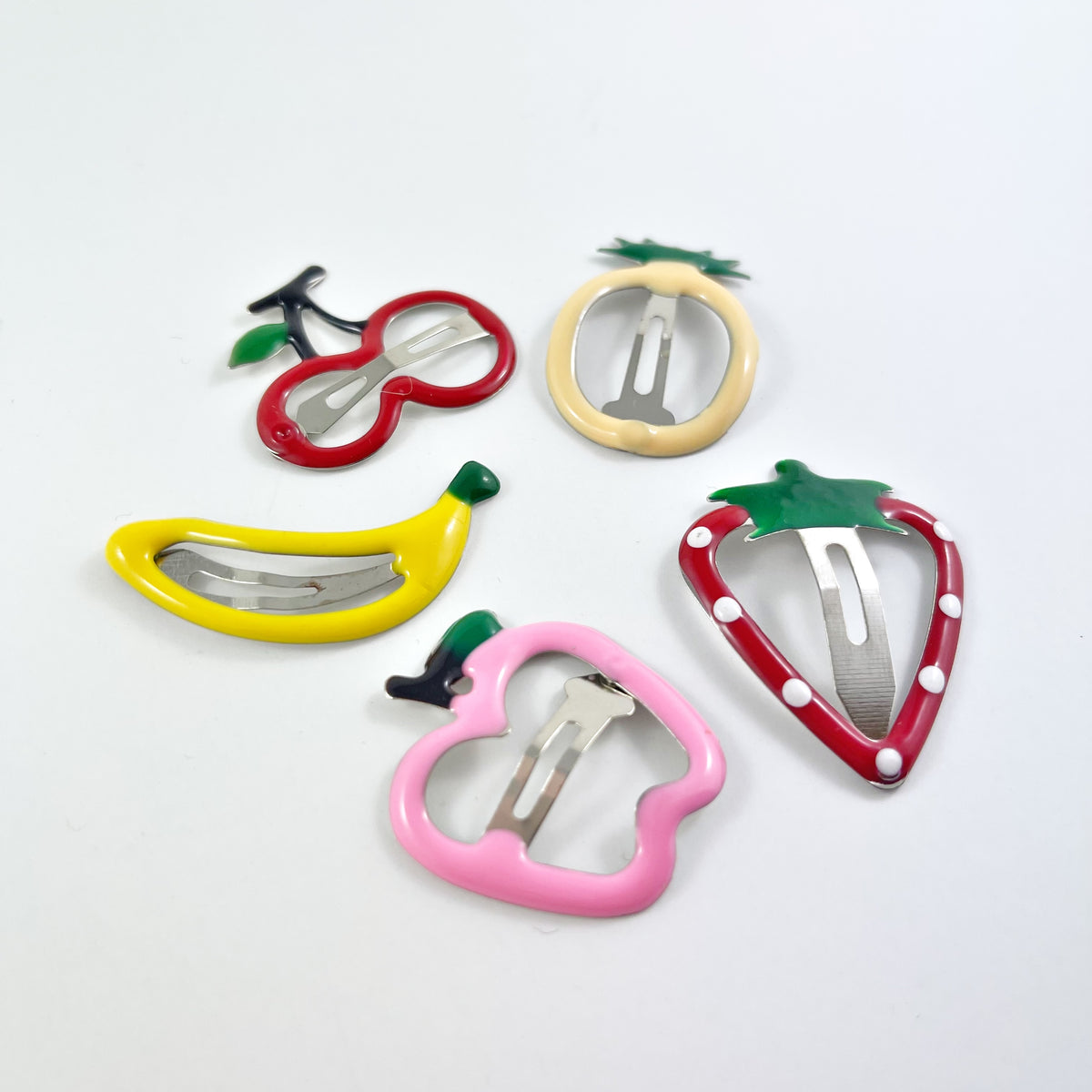 “Fruit Cup” Kids Barrette Set