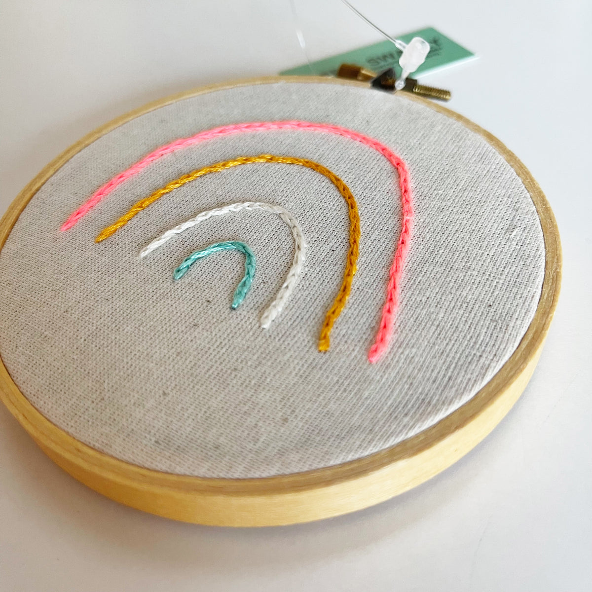 Little Rainbow Embroidery Hoop