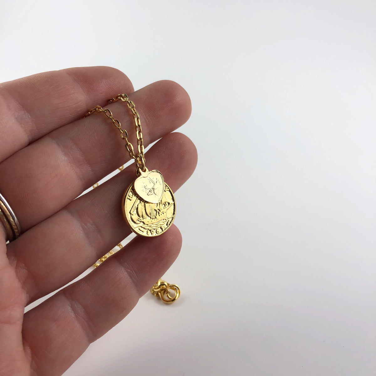 Double Coin Necklace – SABBIA JEWELRY