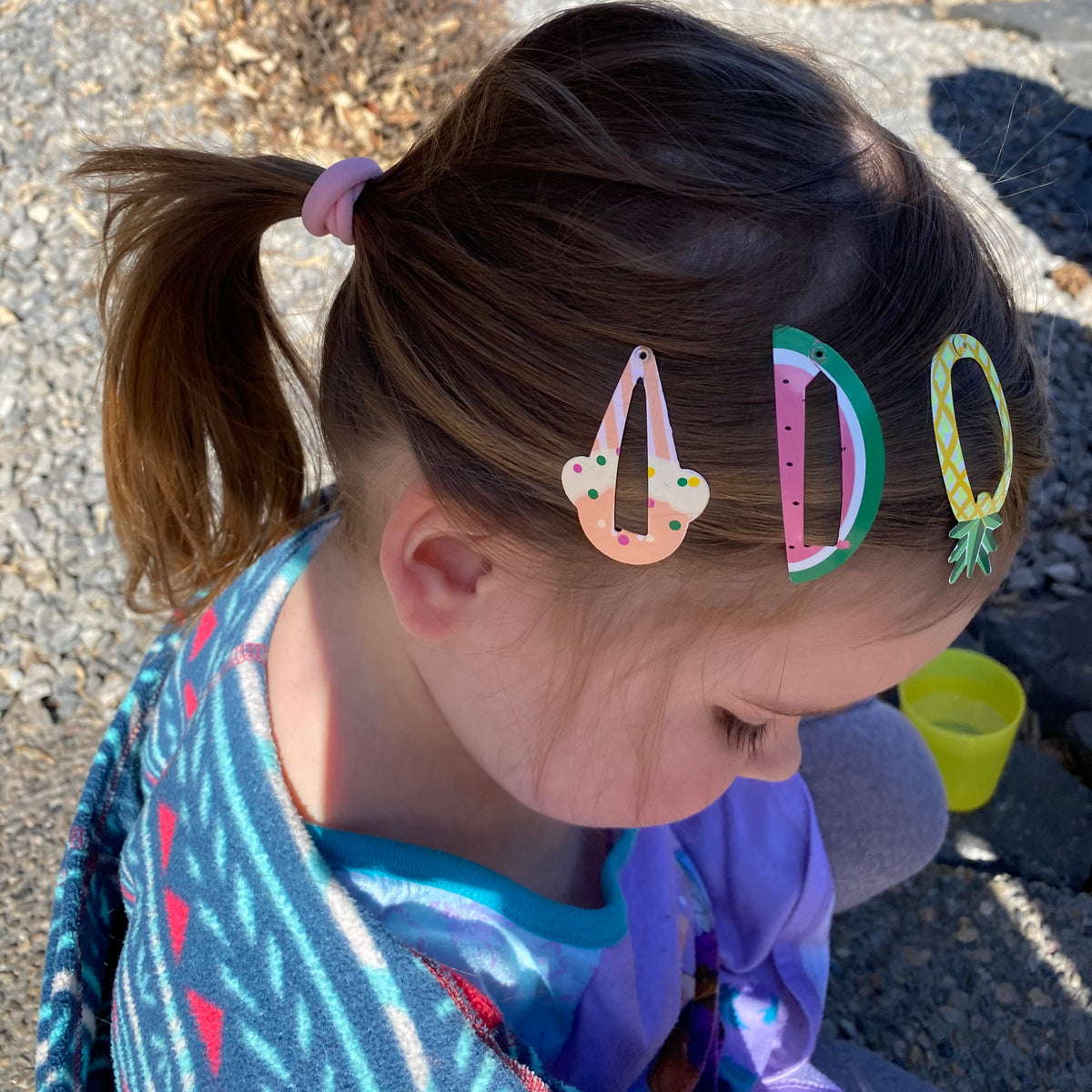 &quot;Snack Break&quot; Kids Barrettes (set)
