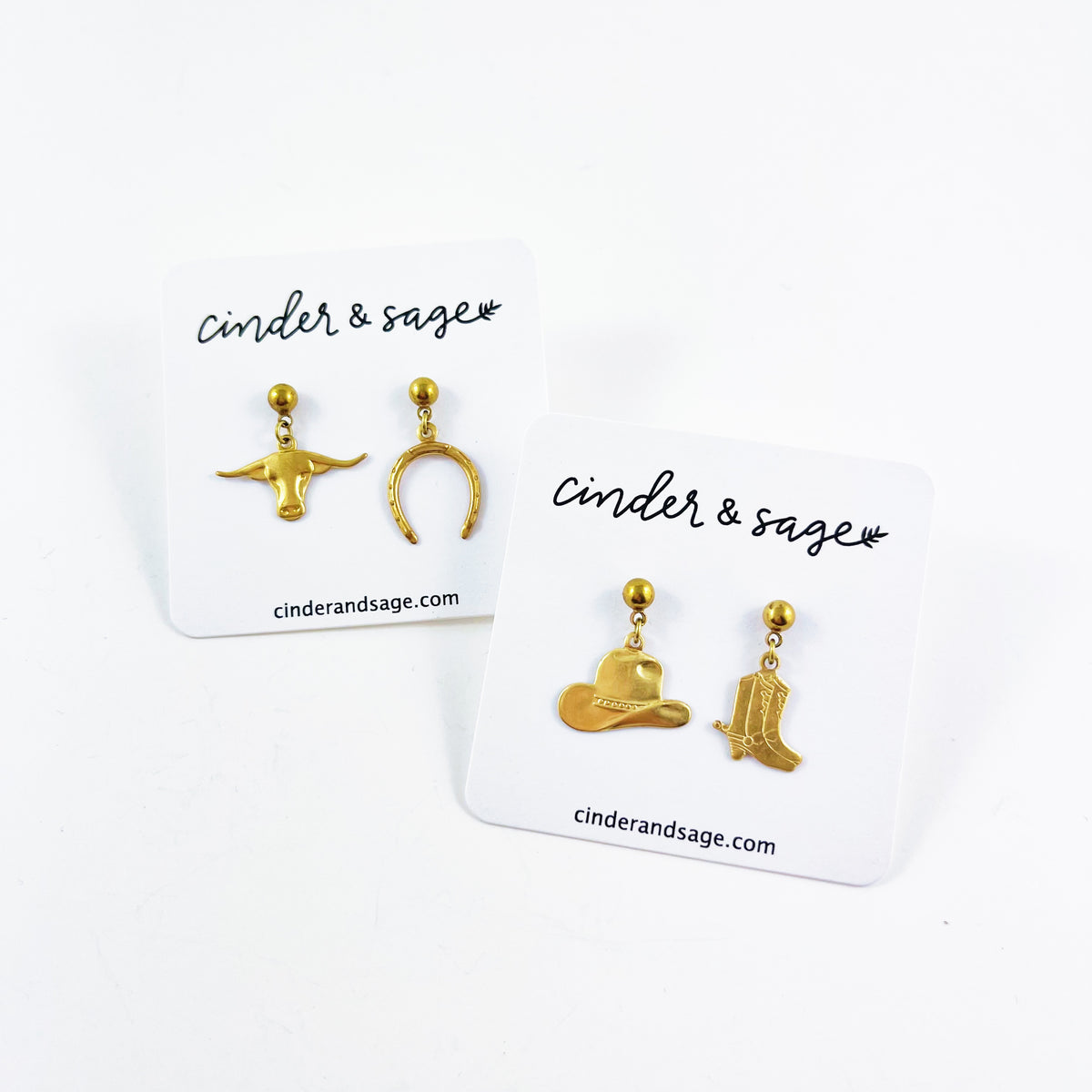 “Saddle Up” Earrings - Gold